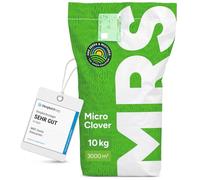Micro-trèfle - 10 kg pour 3.000 m² - Résistant à la sécheresse - Pelouse extra dense et verte sans mousse - Libération lente d’azote - Faible besoin en entretien