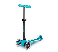 Micro | Trottinette Mini Deluxe Glow LED | Trottinette 3 Roues | Roues Lumineuses | L'équilibre et Motricité | 2-5 Ans | Glacier Aqua