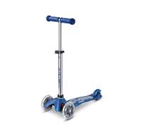 Micro | Trottinette Mini Deluxe LED | Trottinette 3 Roues | Roues Lumineuses | L'équilibre et Motricité | 2-5 Ans | Glitter Bleu