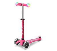 Micro | Trottinette Mini Micro Deluxe Magic | Trottinette 3 Roues | Roues Lumineuses | Guidon Lumineux | 2-5 Ans | Rose