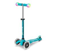 Micro | Trottinette Mini Micro Deluxe Magic | Trottinette 3 Roues | Roues Lumineuses | Guidon Lumineux | 2-5 Ans | Aqua