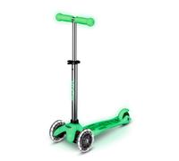 Micro Trottinette Mini Micro Deluxe pour enfants | Guidon réglable | Roues lumineuses | Brillent dans le noir | Garçons et filles | 2 à 5 ans | Citron vert