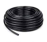 Micro tube d'irrigation, ligne d'irrigation goutte à goutte, tuyau d'arrosage de 30 mètres, diamètre intérieur 4 mm/diamètre extérieur 6 mm, tuyau d'alimentation noir pour système d'irrigation de