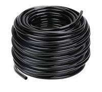 Micro tube d'irrigation, ligne d'irrigation goutte à goutte, tuyau d'arrosage de 30 mètres, diamètre intérieur 4 mm/diamètre extérieur 6 mm, tuyau d'alimentation noir pour système d'irrigation de