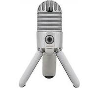 Samson Meteor Mic - Portable USB Studio Quality Condenser Microphone - High Performance, General Purpose/Podcast/Gaming/Music Recording Microphone, 16-bit, 44.1/48kHz resolution, Silver Chrome