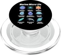 Micro Vie Marine, Tableau des Types de Micro-organismes PopSockets PopGrip pour MagSafe