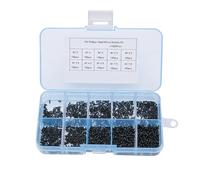 Micro Vis De Réparation 1000PCS, Acier Au Carbone, M1 M1.2 M1.4 M1.7, Kit D'Assortiment Auto - Taraudeur - Résistance Supérieure, Large Gamme De Tailles, Pour Réparation De Préci