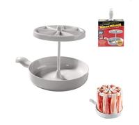 Micro-wave Barbecue Grill, Microwave Bacon Tray, Everyday Cookware Microwave Dish, Bacon Rack Tray for Oven Cooking, Microwave Grill Grill for Small Parties
