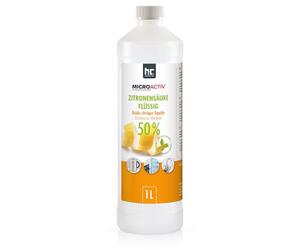 Microactiv Acide Citrique Liquide 12 x 1 L - Détartrant Naturel Écologique
