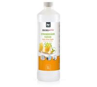 MICROACTIV Acide citrique liquide 12 x 1L - Détartrant puissant pour machines à café, bouilloires et douches entièrement automatiques - Biodégradable - Idéal pour un usage domestique