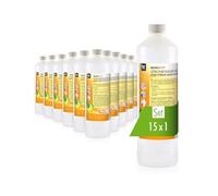 MICROACTIV Acide citrique liquide 15 x 1L - Détartrant puissant pour machines à café, bouilloires et douches entièrement automatiques - Biodégradable - Idéal pour un usage domestique