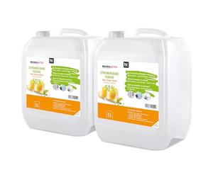 MICROACTIV® Acide Citrique Liquide 50% Détartrant Polyvalent 2 x 5 L - Biodégradable et Économique