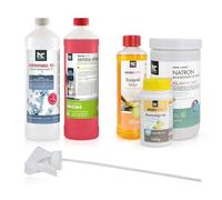 Microactiv Kit d'Essai de Produits de Nettoyage et Accessoires | Kit Universel 7 Pièces pour Maison et Bureau - Contient Bicarbonate de Soude, Isopropanol et Détartrant
