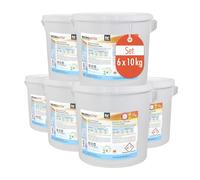 Microactiv Lessive en Poudre 6 x 10 Kg - Détergent Complet pour Blanc et Couleurs - Efficacité 30-95°C - Lessive Universelle en Poudre pour Machine et Lavage a la main