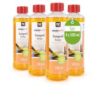 Microactiv Nettoyant à l'Huile d'Orange 4 x 500 ml - Dégraissant Naturel