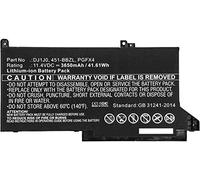 - Batterie de portable - Lithium Ion - 3650 mAh - 41.6 Wh - noir - pour Dell Latitude 7280, 7480