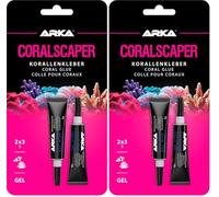 Microbe-Lift Coralscaper Gel- Colle pour coraux - Colle instantanée sous forme de gel, utilisation simple et rapide dans les aquariums d'eau de mer - 2 x 3g (Lot de 2)