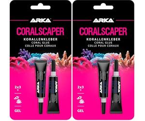 Microbe-Lift Coralscaper Gel- Colle pour coraux - Colle instantanée sous forme de gel, utilisation simple et rapide dans les aquariums d'eau de mer - 2 x 3g (Lot de 2)