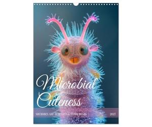 Microbial Cuteness (Wall Calendar 2027 DIN A3 portrait), CALVENDO 12 Month Wall Calendar: Discover tiny life - the curious everyday world of microbes