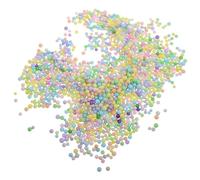 Microbilles de Mousse Polystyrène Colorées 4-6mm pour Pouf et Coussin | Remplissage Décoratif, Billes Rondes Lisses, Usage DIY pour Loisirs Créatifs, Décorations Festives Couleur Aléatoire