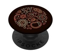 Microbiologie et virologie Science microbiologiste virologue PopSockets PopGrip Adhésif