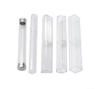 Microblading Boîte à stylos en acrylique avec double couvercle transparent pour ranger les outils manuels et les crayons cosmétiques (A)