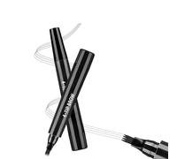 Microblading - Crayon à sourcils étanche - Pointe fourchette à 4 dents - Longue durée - Pour dessin naturel des poils - Effet microblading 3D - Noir