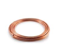 Microbore Tuyau en cuivre flexible spiralé pour installations d'eau/gaz/plomberie et bricolage (6 mm, 5 m)
