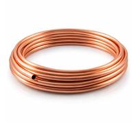 Microbore Tuyau en cuivre flexible spiralé pour installations d'eau/gaz/plomberie et bricolage (8 mm, 10 m)