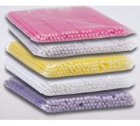 Microbrush Microbâtonnets Minipinceau Pinceau Tampon de peinture Applicateur, Rond 1.0mm Blanc, Pièce:100