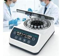 Microcentrifugeuse de laboratoire 10 000/12 000 tr/min, mini machine numérique avec 2 rotors - Compatible avec tubes en verre 0,2/0,5/1,5/2 ml et 40 mm, Max 6708 xg(12000RPM)