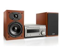 Denon d-m41 - Microchaîne avec Lecteur de CD et Bluetooth, Couleur Argent et Cherry