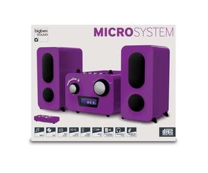 Microchaîne Violette Lecteur CD - Radio PLL FM Stéréo - 2 Hauts parleurs