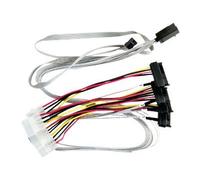 Microchip Adaptec - Câble interne SAS - avec bandes latérales - SAS 6Gbit/s - 4 voies - Disque dur SAS Mini 4x (SFF-8643) (M) pour alimentation interne 4 plots, SAS 29 broches internes (SFF-8482)...