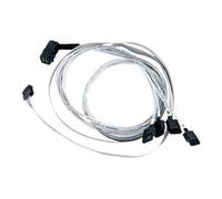 Microchip Adaptec - Câble interne SAS - avec bandes latérales - SAS 6Gbit/s - 4 voies - SATA (F) pour Disque dur SAS Mini 4x (SFF-8643) (M) - 80 cm -