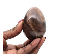 Microcline : Oeuf de 225 grammes et 70 millimètres, Minéral Microcline de Madagascar, Naturel et Authentique, Un Seul modèle, Pierre décorative, Minéral de spiritualité