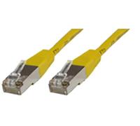 MicroConnect 0.25 m Cat6 RJ-45 - Câble réseau (CAT6, F/UTP (FTP), RJ-45, RJ-45, Mâle/Mâle, Jaune)