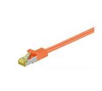 MicroConnect - Câble réseau - RJ-45 (M) pour RJ-45 (M) - 25 cm - SFTP, PiMF - CAT 7 - sans halogène, sans crochet - orange