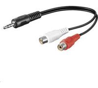 Microconnect 3.5mm/2xRCA, 0.2m câble audio 0.2m 3.5mm noir, rouge, blanc - câble audio (0.2m, 3.5mm, 2 x RCA, 0.2m, noir, rouge, blanc)