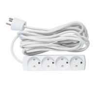 MicroConnect - 4-way Danish Power Strip 5m - Barres d'alimentation