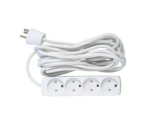 MicroConnect - 4-way Danish Power Strip 5m - Barres d'alimentation