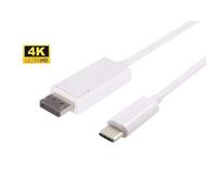 MicroConnect - 4K USB-C to Displayport Cable - Adaptateurs DisplayPort