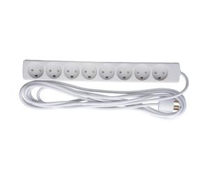 MicroConnect - 8-way Danish Power Strip 5m - Barres d'alimentation