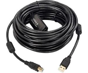 MicroConnect Active USB 2.0 A-B Cable, 10m With integrated repeater/amplifier, Up to 480 Mbps data transfer