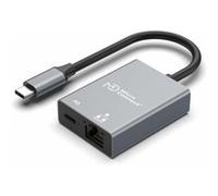 MicroConnect - Adaptateur réseau - USB-C - Gigabit Ethernet x 1 + USB-C x 1 - noir G