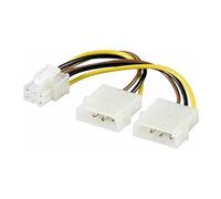 MicroConnect - Adaptateur secteur - alimentation interne 4 plots (M) pour Alimentation PCIe de 6 broches (F)