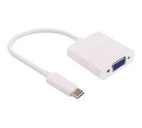 Usb3.1 c - vga adapter white black, max. 1920x1080p@60hz 0,2m, white microconnect usb3.1cvgaw