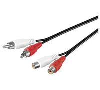 Microconnect AUDCH10 câble audio 10 m 2 x RCA Noir