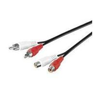 Microconnect AUDCH5 câble audio 5 m 2 x RCA Noir