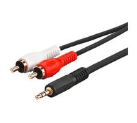 Microconnect AUDLC3G câble audio 3 m 3,5mm 2 x RCA Noir